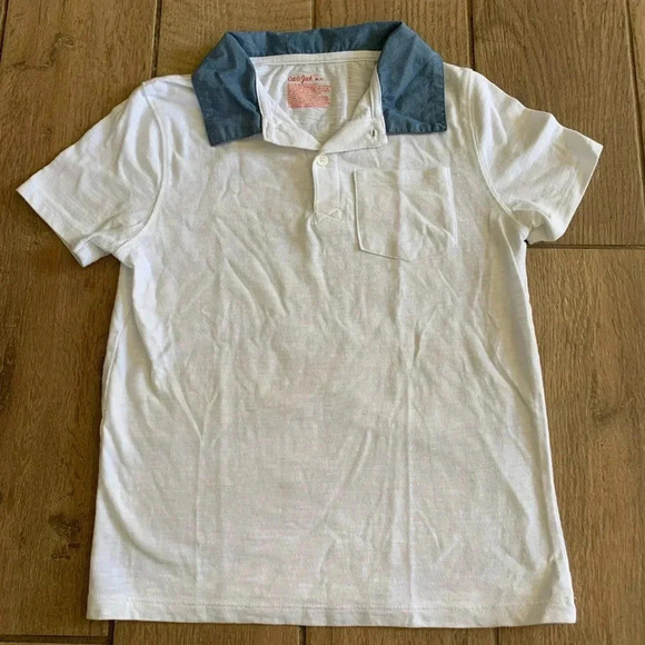 Cat & Jack Polo Boys Size M Short Sleeve Shirt Vacation Cruise School - Picture 1 of 5